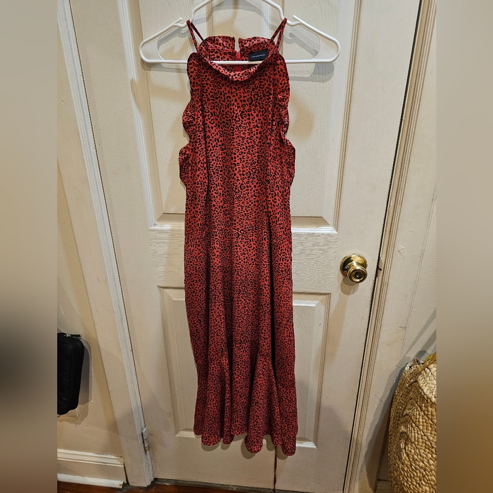 Who What Wear pink leopard halter dress size XXL